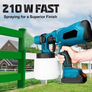 Bunduki ya Kunyunyizia Rangi ya Umeme Isiyotumia Waya Inayoshikiliwa Mkononi