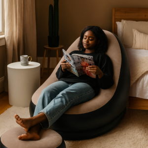 Sofa Inayoweza Kupumuliwa Yenye Kiegemeo cha Miguu