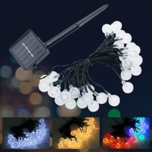 Taa za Kamba za Viputo vya LED za Nishati ya Jua