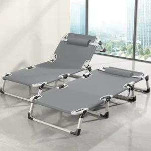 Kiti cha Kulala Kinachoweza Kurekebishwa, Kitanda cha Kukunja Kinachobebeka kwa ajili ya Kupiga Kambi