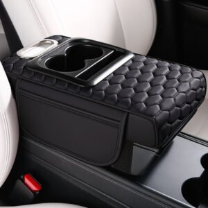 Usaidizi wa Kuweka Mkono wa Gari na Mfuko wa Kuhifadhia, Kisanduku cha Tishu na Kishikilia Kikombe